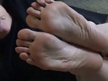 Mature woman feet and soles