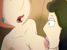 Family guy sex video: Lesbian orgy with nude Loise