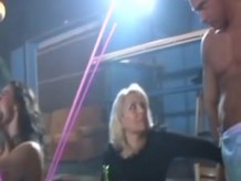 Milf and Coed suck strippers cock