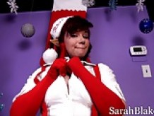 Sarah Blake Naughty Elf Tease and Denial