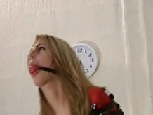 MILF ball gagged and tied
