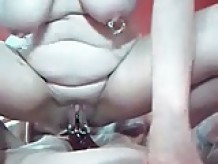 I am pierced MILF with pussy and nipple rings anal play