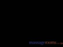 Massage Rooms MILF hairy pussy gets stretched and creamed on by big dick