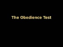 Slave's obedience Test
