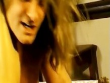 Skinny Hot Babe Sucking Cock and Getting Fucked