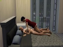 Hijo follando a su mamá dormida