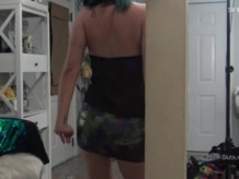 MILF en lencería sexy obtiene su coño mojado lamido en video amateur