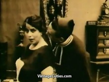 Masturbándose y persuasión para chupar (vintage de 1920)