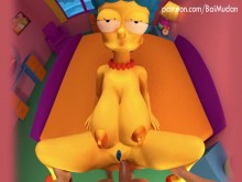 Los Simpson - follando con el misionero de Marge Simpson en POV