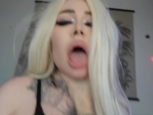 Puta tetona dura y dura con gran culo y semen en la cara sexo áspero