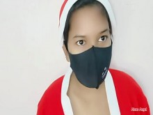 Mujeres embarazadas maduras en Navidad