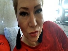 Clítoris frotando mi belleza madura de puta!  ¡Vamos, perra! ¡Germinado más fuerte! ¡Muestre a sus hijas, cómo le encanta follar!