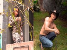 El jardinero musculoso es contratado por morena milf y hace trabajos especiales para ella