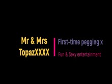 Pegging por primera vez: ¡sexy madre madura madura y hijastro prueban la polla en su trasero!