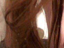 meando en baño publico