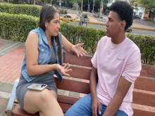 Invito a chico de polla grande y morena a coger rico y de me su leche - porno en español