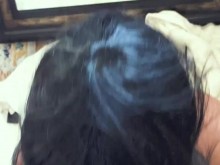 Marido pilla a ???? MILF follando con un consolador. Me hizo un delicioso FACIAL ????