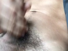 POV Solo Male Masturbation Edging In Car Til Cum ????