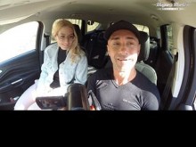 Detrás de escena de Sharon White follada anal y con creampie en el bosque