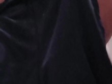 Acabo de terminar de bañarme y secarme.