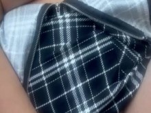 Me tocó lentamente para ti papi en la entrada de mi casa