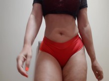 lenceria roja baile sensual