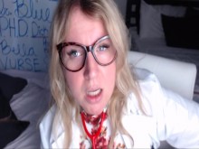 Dick Doctor Blue comprueba que tu polla deje de masturbarse tanto