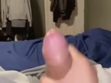 Jugando con mi polla dura