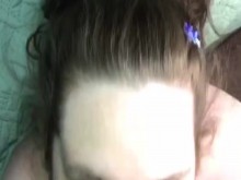 Esposa de mierda BBW recibe facial ????????????